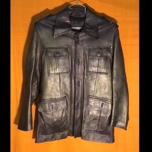 Vintage Bahadir leather jacket L